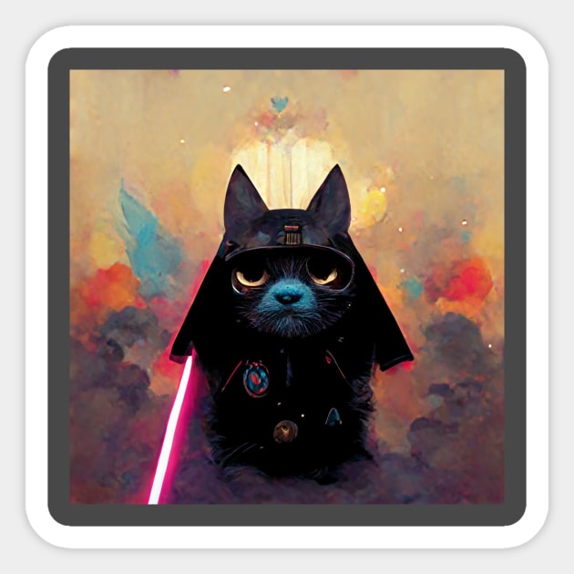 Sith Catius Sticker by Planty of T-shirts